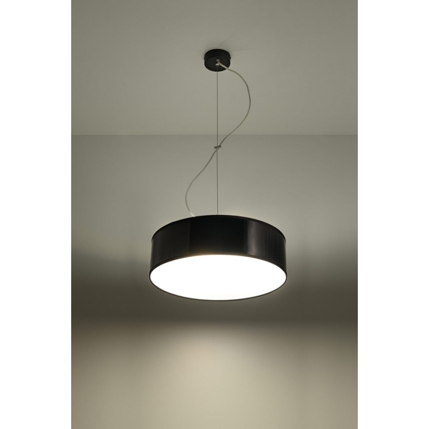 Sollux SL.0115 - Chandelier on a string ARENA 35 2xE27/60W/230V black
