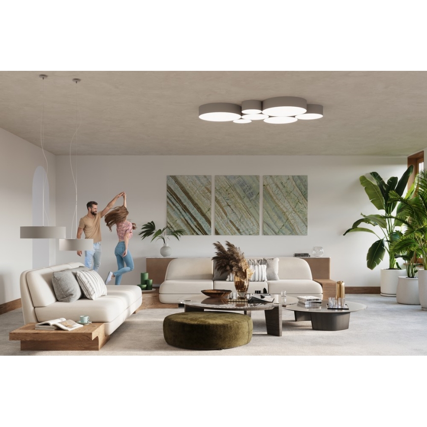 Sollux SL.0119 - Chandelier on a string ARENA 45 3xE27/60W/230V grey