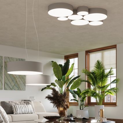 Sollux SL.0119 - Chandelier on a string ARENA 45 3xE27/60W/230V grey