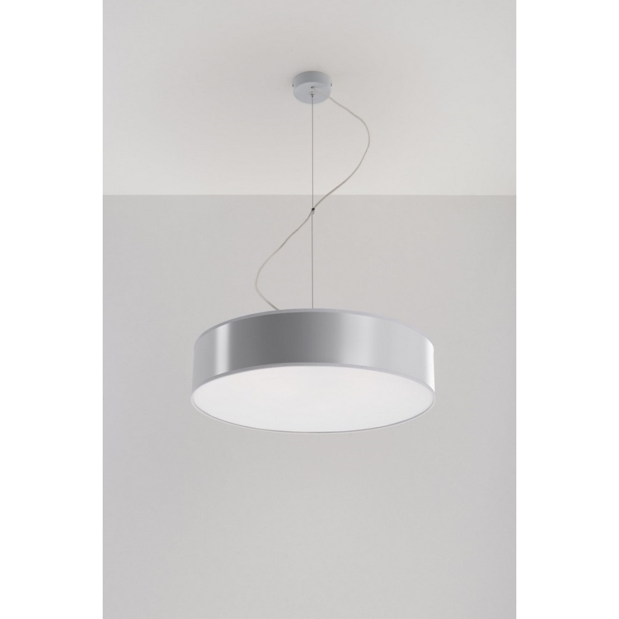 Sollux SL.0119 - Chandelier on a string ARENA 45 3xE27/60W/230V grey