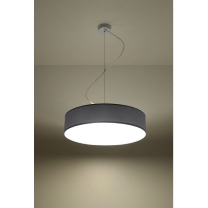 Sollux SL.0119 - Chandelier on a string ARENA 45 3xE27/60W/230V grey