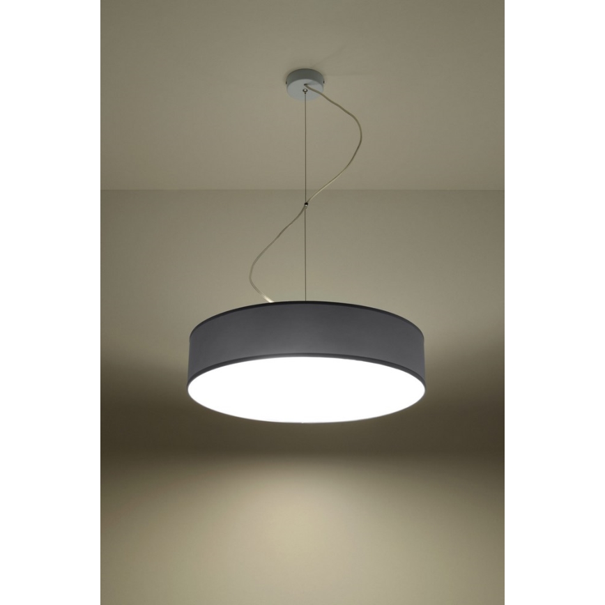 Sollux SL.0119 - Chandelier on a string ARENA 45 3xE27/60W/230V grey