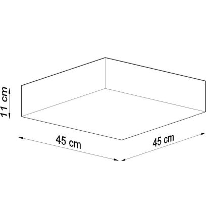 Sollux SL.0139 - Ceiling light HORUS 45 3xE27/60W/230V black