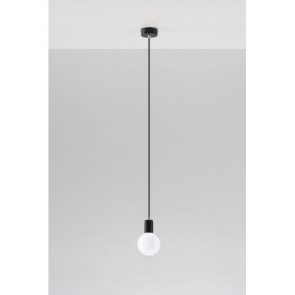 Sollux SL.0152 - Chandelier on a string EDISON 1xE27/60W/230V black