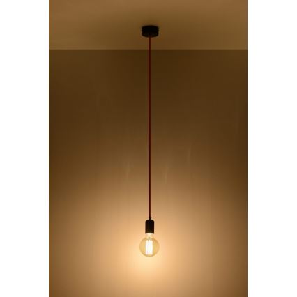 Sollux SL.0152 - Chandelier on a string EDISON 1xE27/60W/230V black