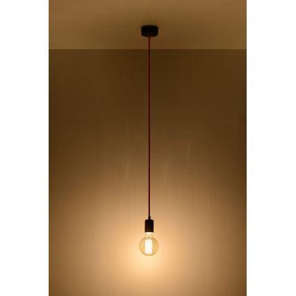 Sollux SL.0154 - Chandelier na Lanku EDISON 1xE27/60W/230V orange