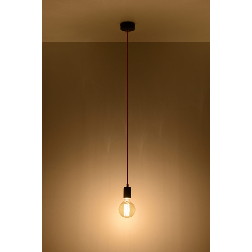 Sollux SL.0154 - Chandelier na Lanku EDISON 1xE27/60W/230V orange