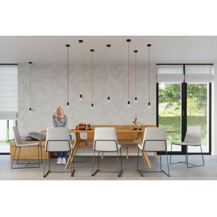 Sollux SL.0154 - Chandelier na Lanku EDISON 1xE27/60W/230V orange