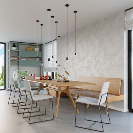 Sollux SL.0154 - Chandelier na Lanku EDISON 1xE27/60W/230V orange