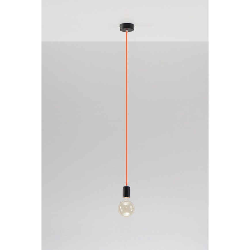 Sollux SL.0154 - Chandelier na Lanku EDISON 1xE27/60W/230V orange