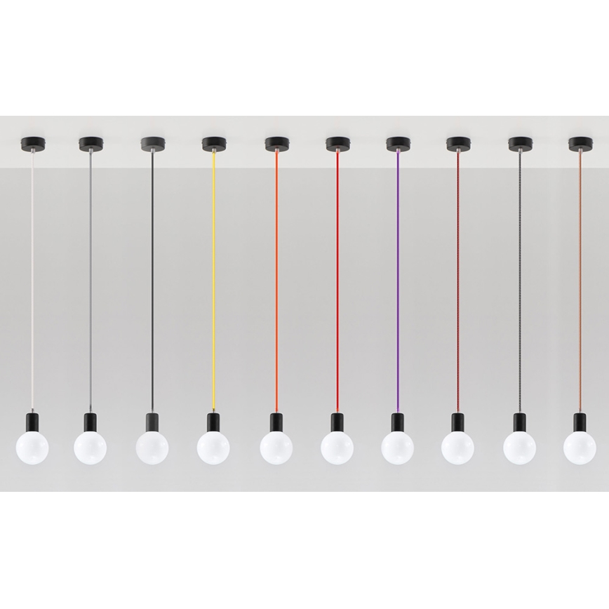 Sollux SL.0154 - Chandelier na Lanku EDISON 1xE27/60W/230V orange