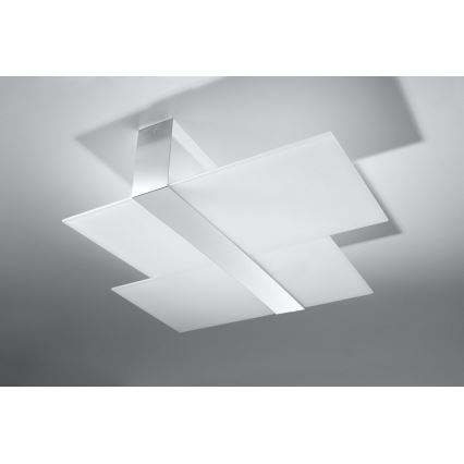 Ceiling light MASSIMO 2xE27/60W/230V white/shiny chrome