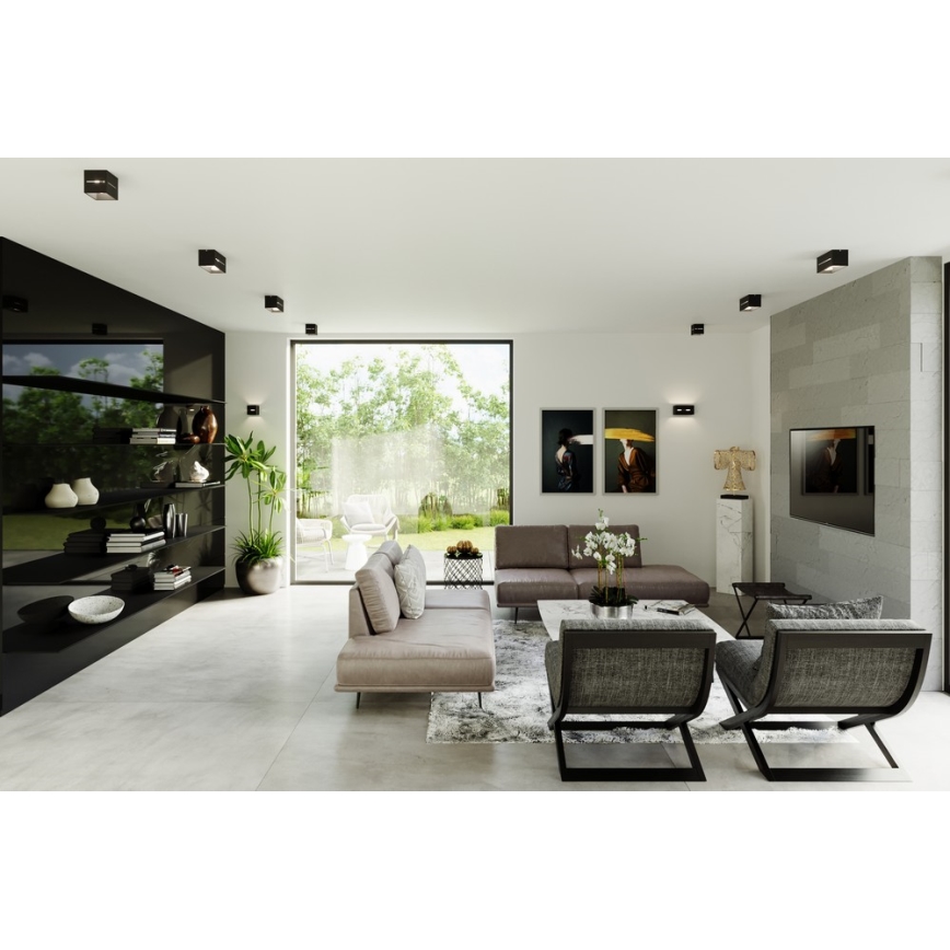 Sollux SL.0207 - Ceiling light LOBO 1xG9/40W/230V black