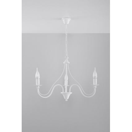Sollux SL.0213 - Chandelier on a chain MINERWA 3 3xE14/40W/230V white
