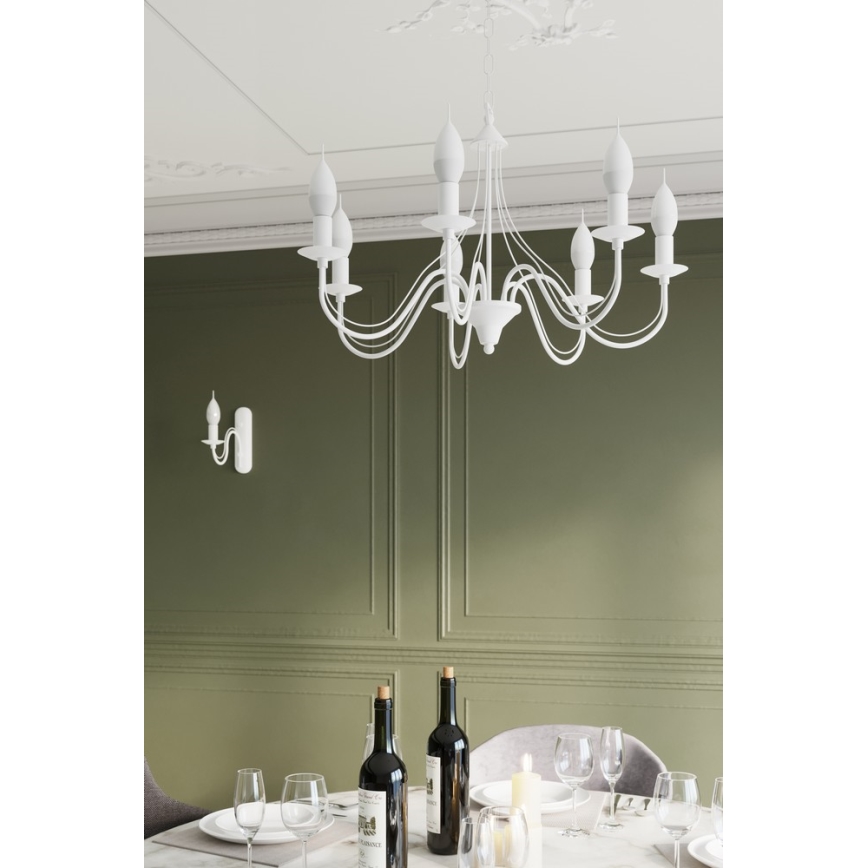 Sollux SL.0214 - Chandelier on a chain MINERWA 5 5xE14/40W/230V white