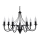 Sollux SL.0219 - Chandelier on a chain MINERWA 7 7xE14/40W/230V black