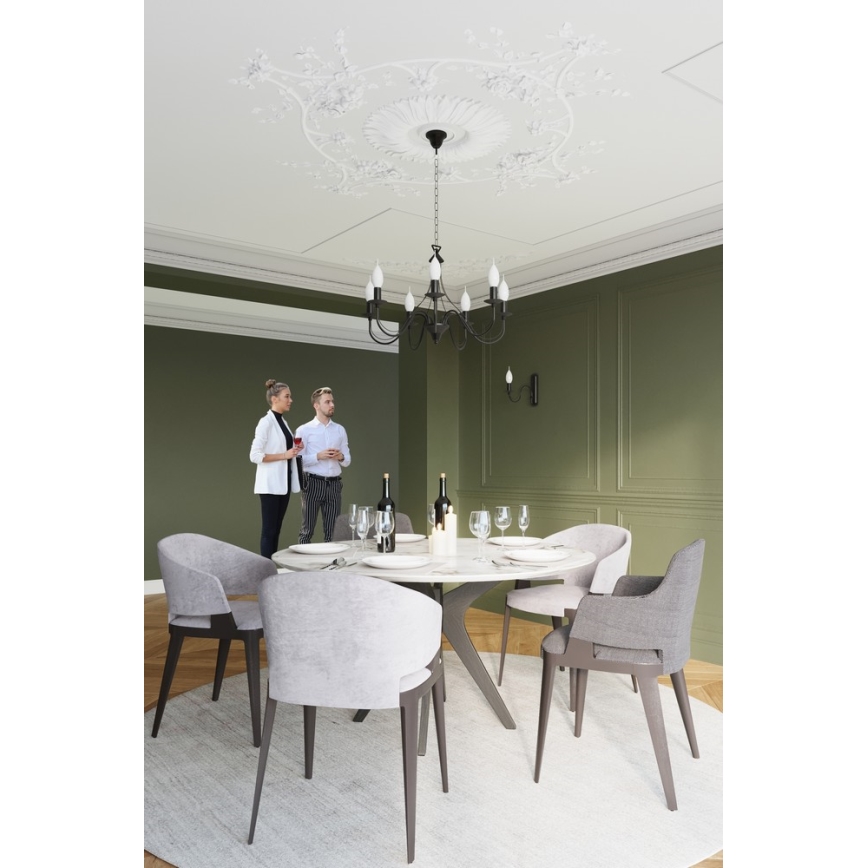 Sollux SL.0219 - Chandelier on a chain MINERWA 7 7xE14/40W/230V black