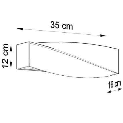 Sollux SL.0229 - Wall light SIGMA MINI 1xE27/60W/230V white