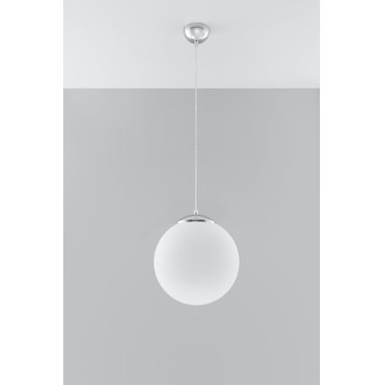 UGO cable pendant lamp 1xE27/15W/230V, Ø 30 cm, white