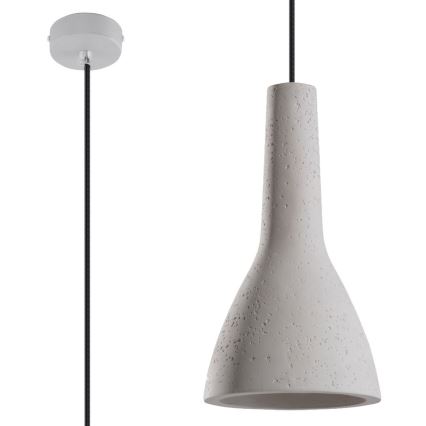 Chandelier on a string EMPOLI 1xE27/15W/230V concrete