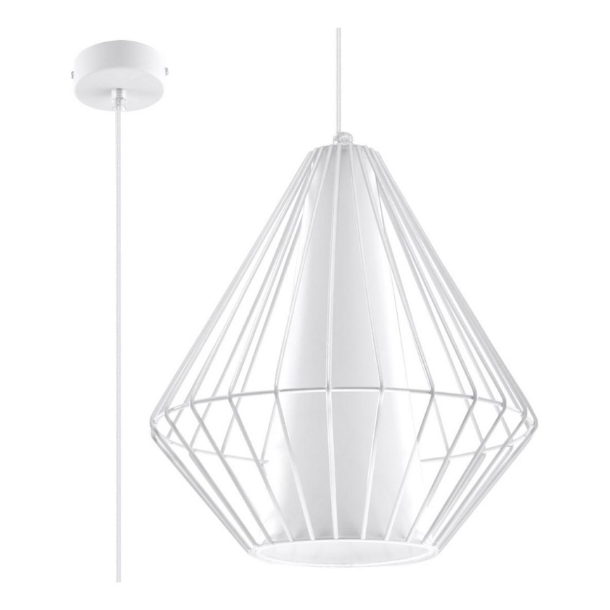 Sollux SL.0297 - Chandelier on a string DEMI 1xE27/60W/230V white