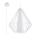 Sollux SL.0297 - Chandelier on a string DEMI 1xE27/60W/230V white