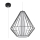 Sollux SL.0298 - Chandelier on a string DEMI 1xE27/60W/230V black/white