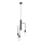 Sollux SL.0302 - Chandelier on a string DUOMO 3M 3xE27/60W/230V black