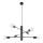 Sollux SL.0305 - Chandelier on a string DUOMO 6 6xE27/60W/230V black