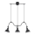 Sollux SL.0309 - Chandelier on a string MARE 3 3xE27/60W/230V black