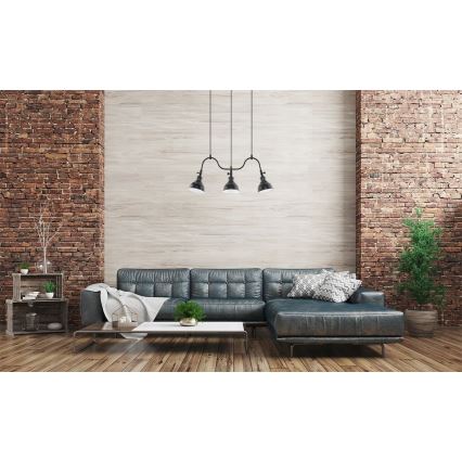 Sollux SL.0309 - Chandelier on a string MARE 3 3xE27/60W/230V black