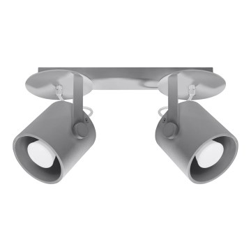 Sollux SL.0316 - Spotlight LAROSA 2 2xGU10/40W/230V grey