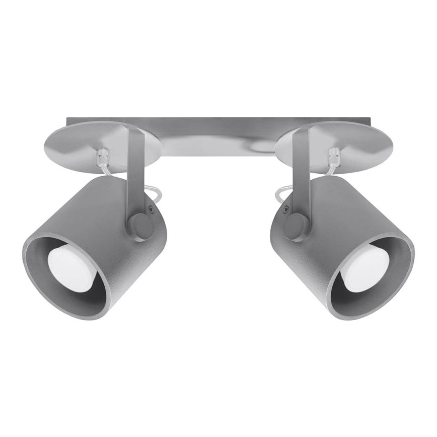 Sollux SL.0316 - Spotlight LAROSA 2 2xGU10/40W/230V grey