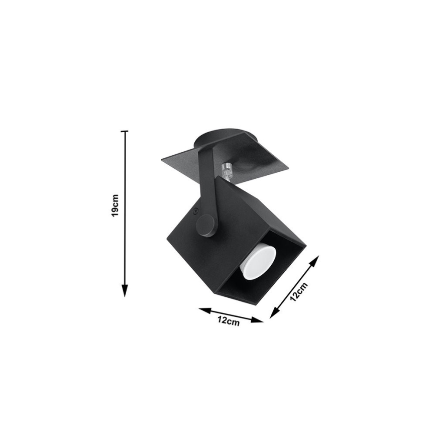 Sollux SL.0319 - Spotlight CEDRA 1 1xGU10/40W/230V black