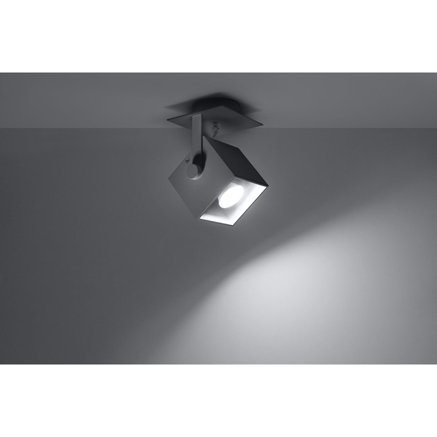 Sollux SL.0321 - Spotlight CEDRA 1 1xGU10/40W/230V grey