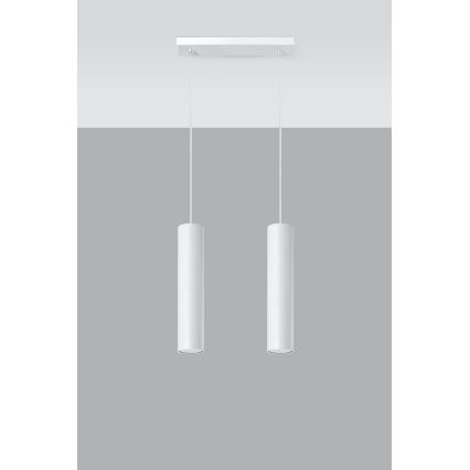 Chandelier on a string LAGOS 2 2xGU10/10W/230V white