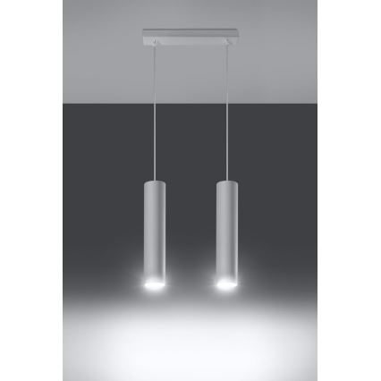 Chandelier on a string LAGOS 2 2xGU10/10W/230V white
