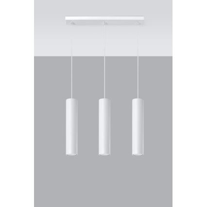 Chandelier on a string LAGOS 3 3xGU10/10W/230V white