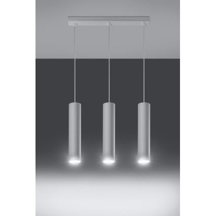 Chandelier on a string LAGOS 3 3xGU10/10W/230V white