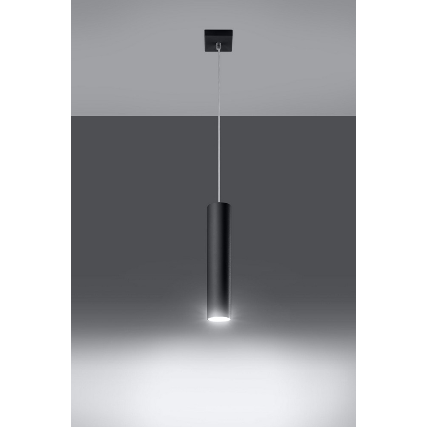 Chandelier on a string LAGOS 1 1xGU10/10W/230V black