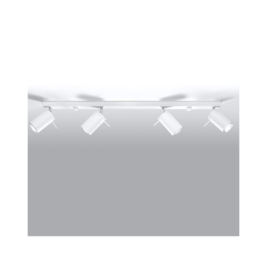 Sollux SL.0331 - Spotlight RING 4L 4xGU10/40W/230V white