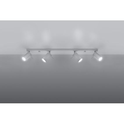 Spotlight RING 4L 4xGU10/10W/230V white