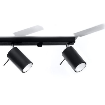 Spotlight RING 4L 4xGU10/10W/230V black