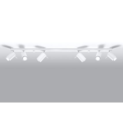 Spotlight RING 6L 6xGU10/10W/230V white