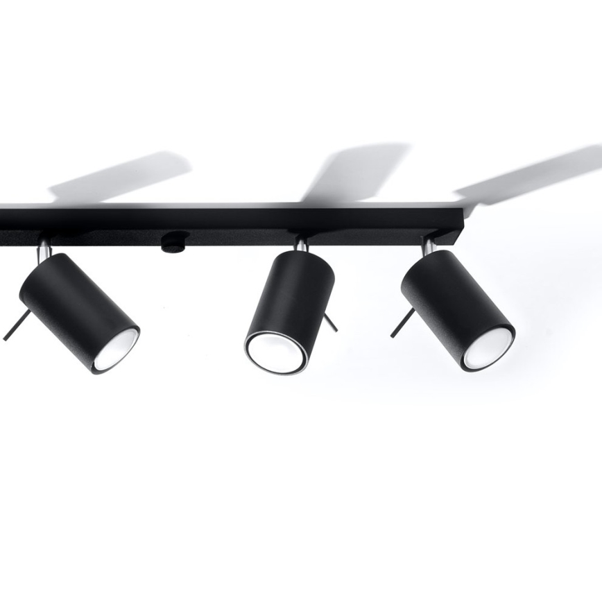 Spotlight RING 6L 6xGU10/10W/230V black