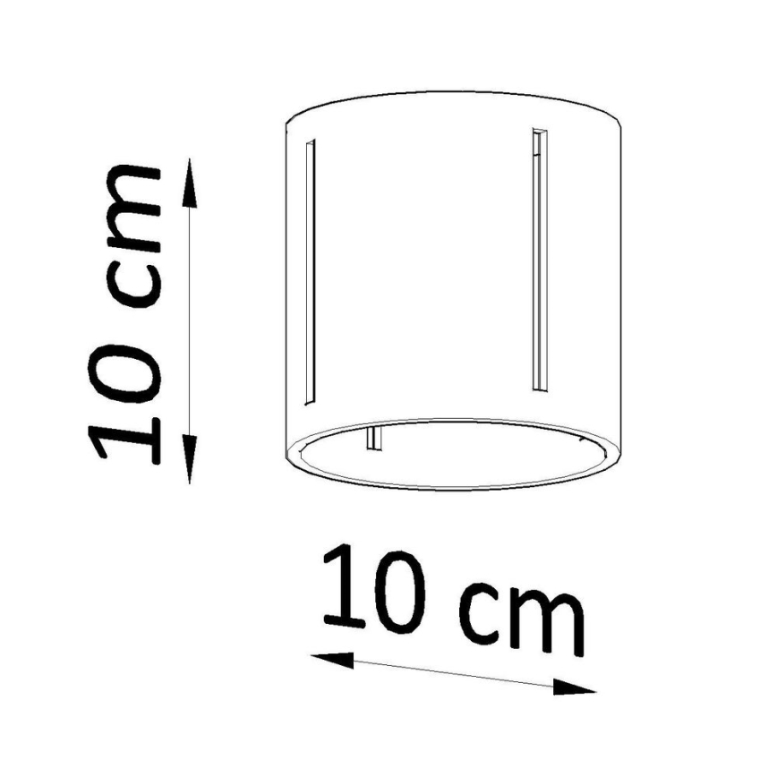Sollux SL.0357 - Ceiling light INEZ 1xG9/40W/230V grey
