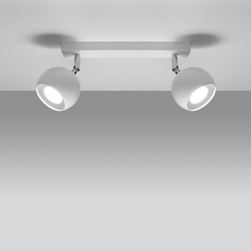 Ceiling spotlight OCULARE 2xGU10/10W/230V