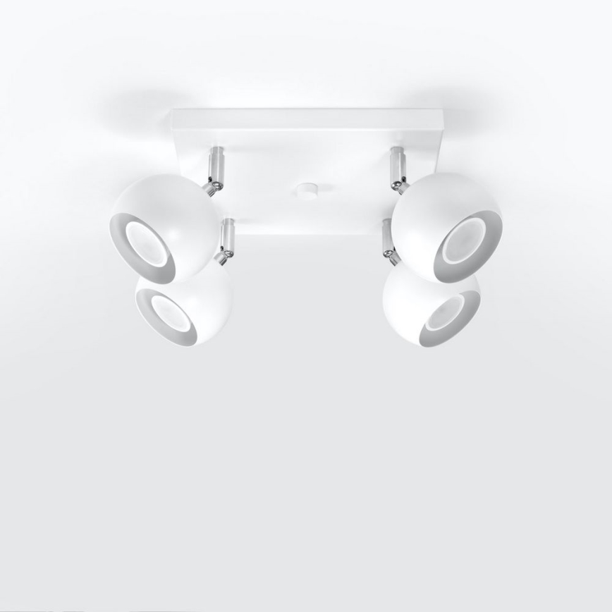 Ceiling spotlight OCULARE 4xGU10/10W/230V