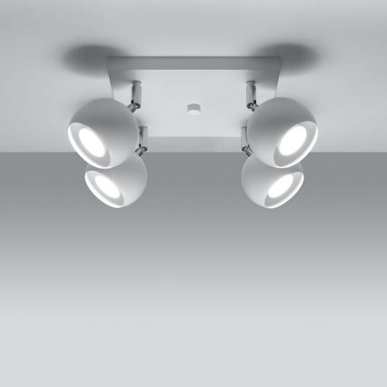 Ceiling spotlight OCULARE 4xGU10/10W/230V