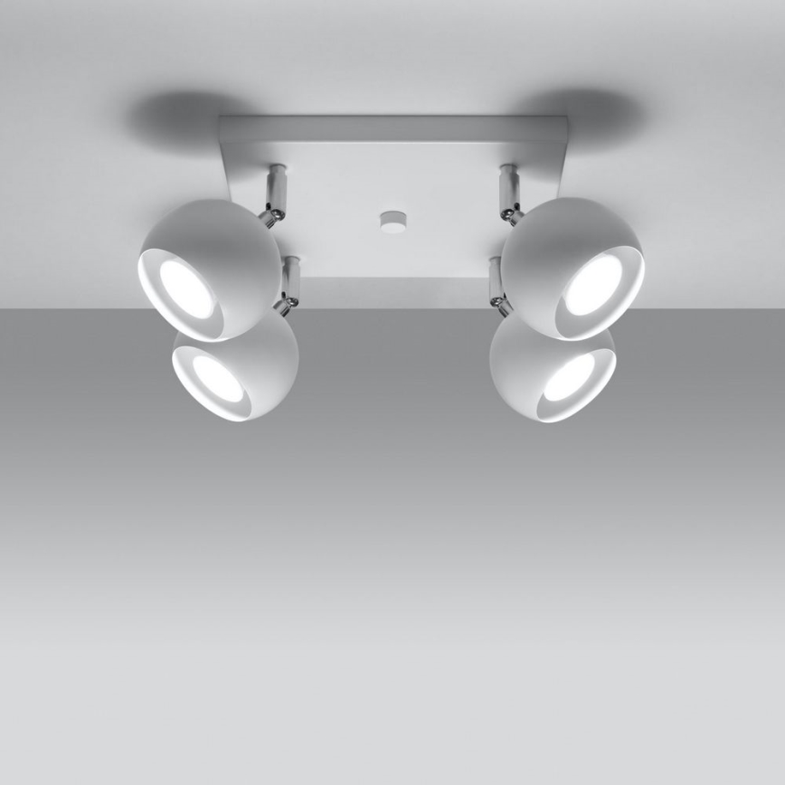 Ceiling spotlight OCULARE 4xGU10/10W/230V